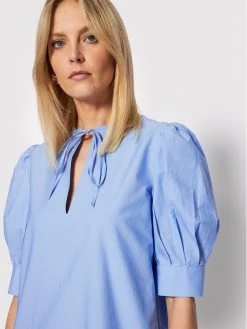 United Colors Of Benetton Γυναίκες Καθημερινά Φορέματα Φόρεμα καθημερινό 43MCDV01P Μπλε Relaxed Fit Μπλε -United Colors Of Benetton Κατάστημα unnamed file 3456