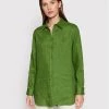United Colors Of Benetton Γυναίκες Casual Πουκάμισα Πουκάμισο 5BMLDQ001 Πράσινο Oversize Πράσινο