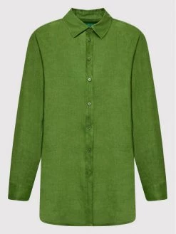 United Colors Of Benetton Γυναίκες Casual Πουκάμισα Πουκάμισο 5BMLDQ001 Πράσινο Oversize Πράσινο -United Colors Of Benetton Κατάστημα unnamed file 3467