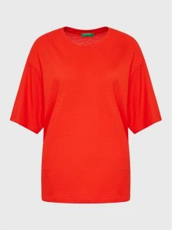 United Colors Of Benetton Γυναίκες T-shirts T-Shirt 3FWFD1028 Κόκκινο Oversize Κόκκινο -United Colors Of Benetton Κατάστημα unnamed file 349