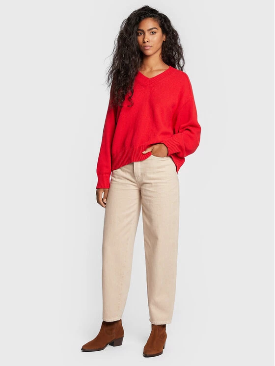 United Colors Of Benetton Γυναίκες Πουλόβερ 1040D400B Κόκκινο Regular Fit Κόκκινο 2 United Colors Of Benetton Γυναίκες Πουλόβερ 1040D400B Κόκκινο Regular Fit Κόκκινο - Image 2