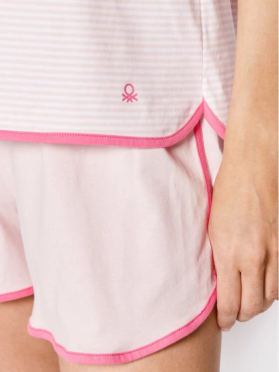 United Colors Of Benetton Γυναίκες Πιτζάμες Σετ Πιτζάμα 3W3Z3P00J Ροζ Relaxed Fit Ροζ 4 United Colors Of Benetton Γυναίκες Πιτζάμες Σετ Πιτζάμα 3W3Z3P00J Ροζ Relaxed Fit Ροζ - Image 4