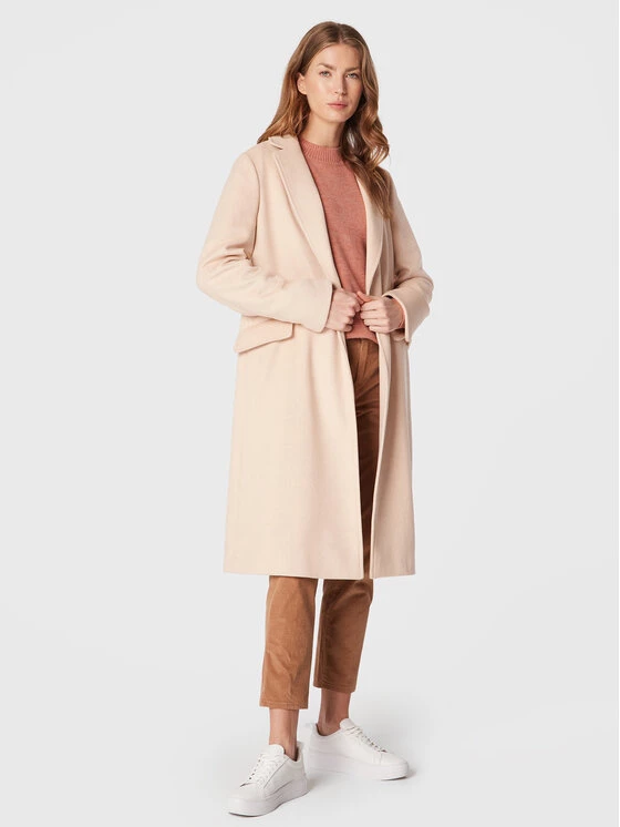 United Colors Of Benetton Γυναίκες Μεταβατικά Παλτά Μάλλινο παλτό 22H9DN00O Μπεζ Regular Fit Μπεζ 2 United Colors Of Benetton Γυναίκες Μεταβατικά Παλτά Μάλλινο παλτό 22H9DN00O Μπεζ Regular Fit Μπεζ - Image 2