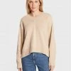 United Colors Of Benetton Γυναίκες Πουλόβερ 1040D400B Μπεζ Regular Fit Μπεζ