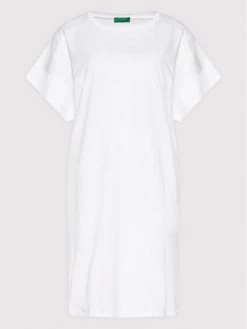 United Colors Of Benetton Γυναίκες Καθημερινά Φορέματα Φόρεμα καθημερινό 3BL0DV003 Λευκό Relaxed Fit Λευκό -United Colors Of Benetton Κατάστημα unnamed file 3663