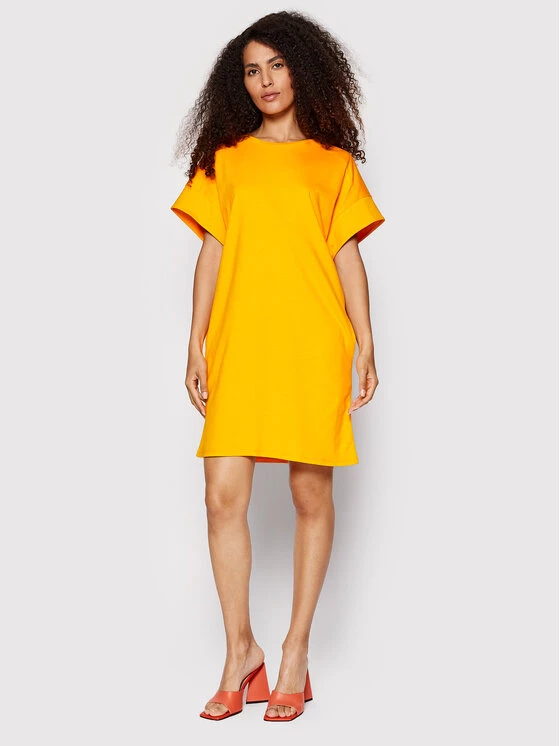 United Colors Of Benetton Γυναίκες Καθημερινά Φορέματα Φόρεμα καθημερινό 3BL0DV003 Πορτοκαλί Relaxed Fit Πορτοκαλί 2 United Colors Of Benetton Γυναίκες Καθημερινά Φορέματα Φόρεμα καθημερινό 3BL0DV003 Πορτοκαλί Relaxed Fit Πορτοκαλί - Image 2