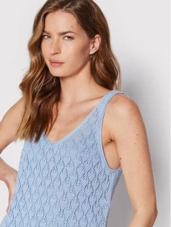 United Colors Of Benetton Γυναίκες Πλεκτά Φορέματα Φόρεμα υφασμάτινο 113BDV00D Μπλε Regular Fit Μπλε -United Colors Of Benetton Κατάστημα unnamed file 3693