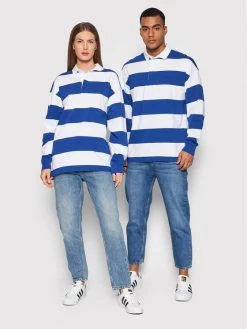 United Colors Of Benetton Γυναίκες Μπλουζάκια Polo Unisex 3ECCU3003 Μπλε Relaxed Fit Μπλε