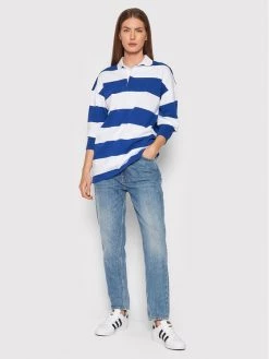 United Colors Of Benetton Γυναίκες Μπλουζάκια Polo Unisex 3ECCU3003 Μπλε Relaxed Fit Μπλε -United Colors Of Benetton Κατάστημα unnamed file 3712