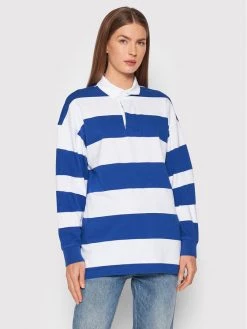 United Colors Of Benetton Γυναίκες Μπλουζάκια Polo Unisex 3ECCU3003 Μπλε Relaxed Fit Μπλε -United Colors Of Benetton Κατάστημα unnamed file 3713