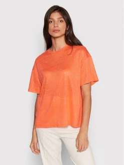United Colors Of Benetton Γυναίκες T-shirts T-Shirt 3S1MD101G Πορτοκαλί Regular Fit Πορτοκαλί