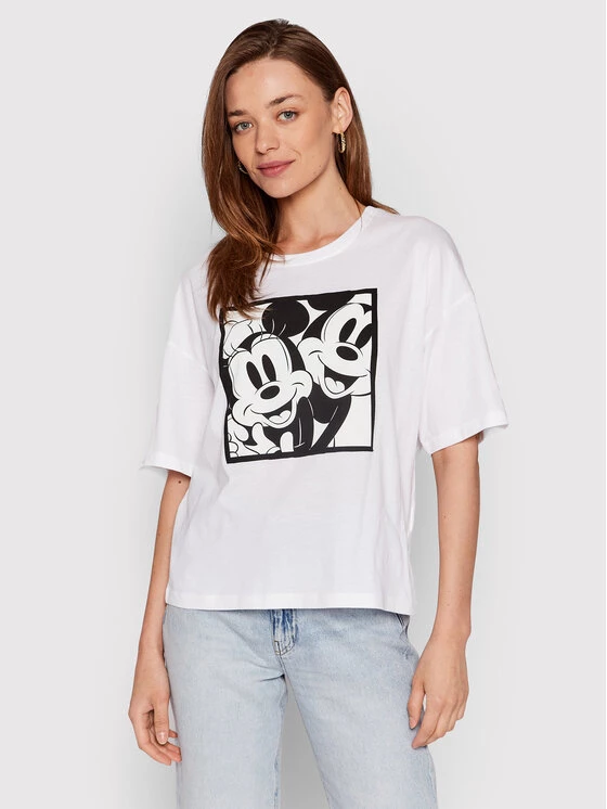 United Colors Of Benetton Γυναίκες T-shirts T-Shirt DISNEY 3I1XD101I Λευκό Oversize Λευκό 1 United Colors Of Benetton Γυναίκες T-shirts T-Shirt DISNEY 3I1XD101I Λευκό Oversize Λευκό