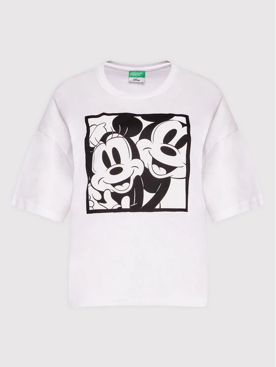 United Colors Of Benetton Γυναίκες T-shirts T-Shirt DISNEY 3I1XD101I Λευκό Oversize Λευκό 5 United Colors Of Benetton Γυναίκες T-shirts T-Shirt DISNEY 3I1XD101I Λευκό Oversize Λευκό - Image 5