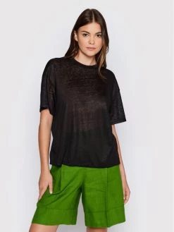 United Colors Of Benetton Γυναίκες T-shirts T-Shirt 3S1MD101G Μαύρο Relaxed Fit Μαύρο