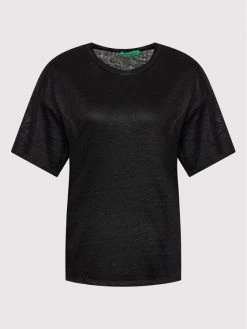 United Colors Of Benetton Γυναίκες T-shirts T-Shirt 3S1MD101G Μαύρο Relaxed Fit Μαύρο -United Colors Of Benetton Κατάστημα unnamed file 3735
