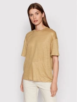 United Colors Of Benetton Γυναίκες T-shirts T-Shirt 3S1MD101G Καφέ Regular Fit Καφέ