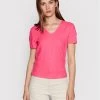 United Colors Of Benetton Γυναίκες Μπλουζάκια Μπλουζάκι 3BVXD4008 Ροζ Regular Fit Ροζ