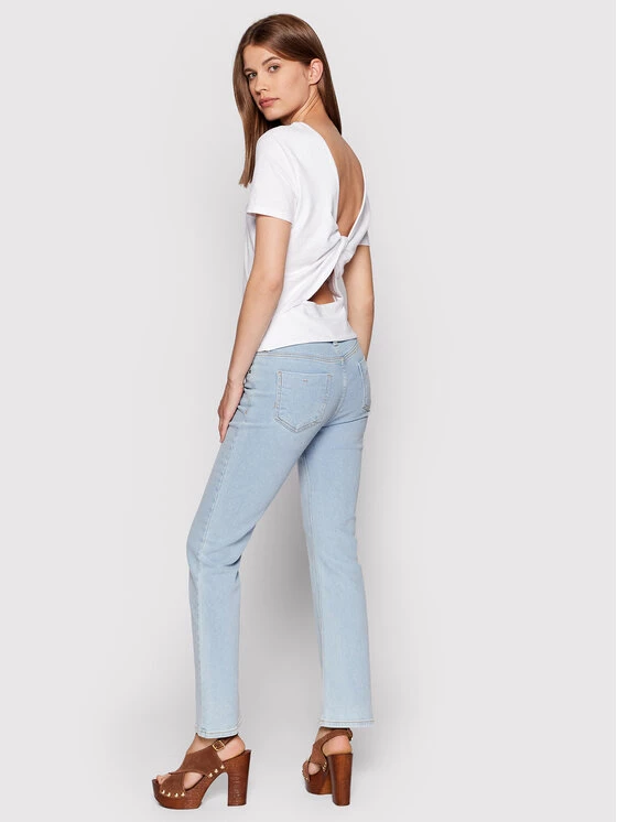 United Colors Of Benetton Γυναίκες Μπλουζάκια Μπλουζάκι 3BVXD4008 Λευκό Regular Fit Λευκό 2 United Colors Of Benetton Γυναίκες Μπλουζάκια Μπλουζάκι 3BVXD4008 Λευκό Regular Fit Λευκό - Image 2