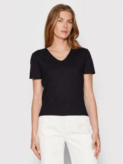 United Colors Of Benetton Γυναίκες Μπλουζάκια Μπλουζάκι 3BVXD4008 Μαύρο Regular Fit Μαύρο