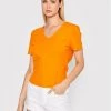 United Colors Of Benetton Γυναίκες Μπλουζάκια Μπλουζάκι 3BVXD4008 Πορτοκαλί Regular Fit Πορτοκαλί