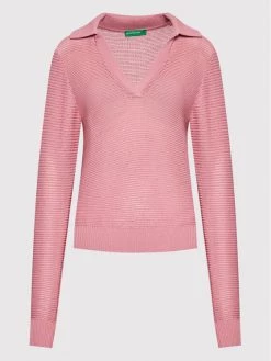United Colors Of Benetton Γυναίκες Πουλόβερ 105FD3001 Ροζ Relaxed Fit Ροζ -United Colors Of Benetton Κατάστημα unnamed file 3785