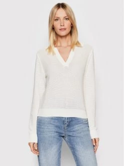 United Colors Of Benetton Γυναίκες Πουλόβερ 105FD3001 Μπεζ Relaxed Fit Μπεζ