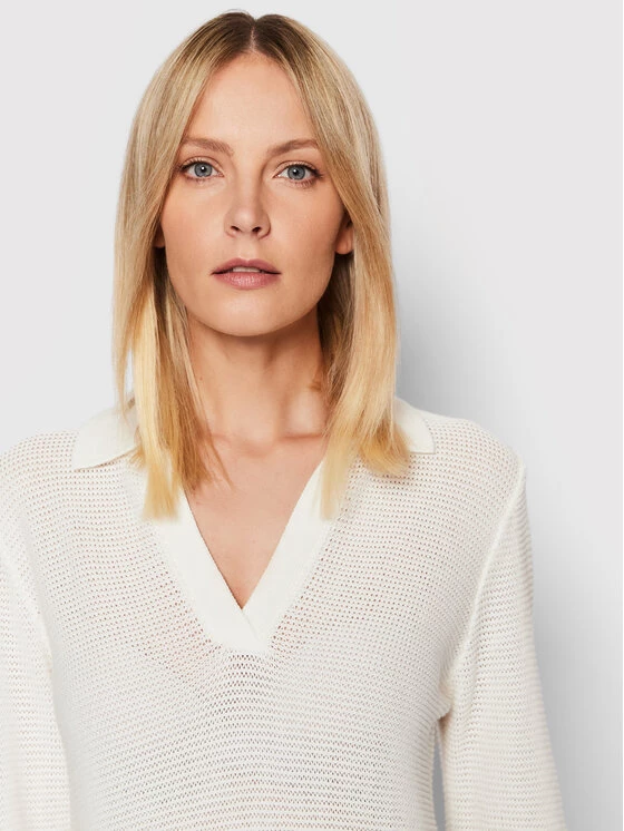 United Colors Of Benetton Γυναίκες Πουλόβερ 105FD3001 Μπεζ Relaxed Fit Μπεζ 4 United Colors Of Benetton Γυναίκες Πουλόβερ 105FD3001 Μπεζ Relaxed Fit Μπεζ - Image 4