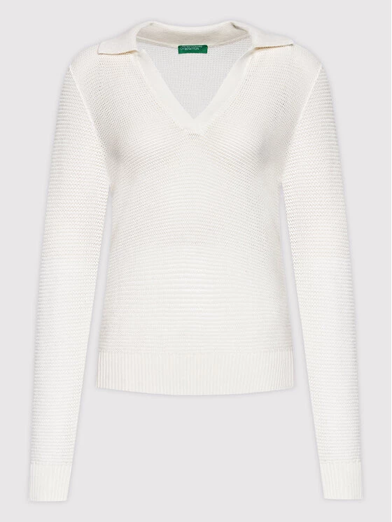 United Colors Of Benetton Γυναίκες Πουλόβερ 105FD3001 Μπεζ Relaxed Fit Μπεζ 5 United Colors Of Benetton Γυναίκες Πουλόβερ 105FD3001 Μπεζ Relaxed Fit Μπεζ - Image 5