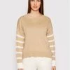 United Colors Of Benetton Γυναίκες Πουλόβερ 102ME1N93 Μπεζ Relaxed Fit Μπεζ