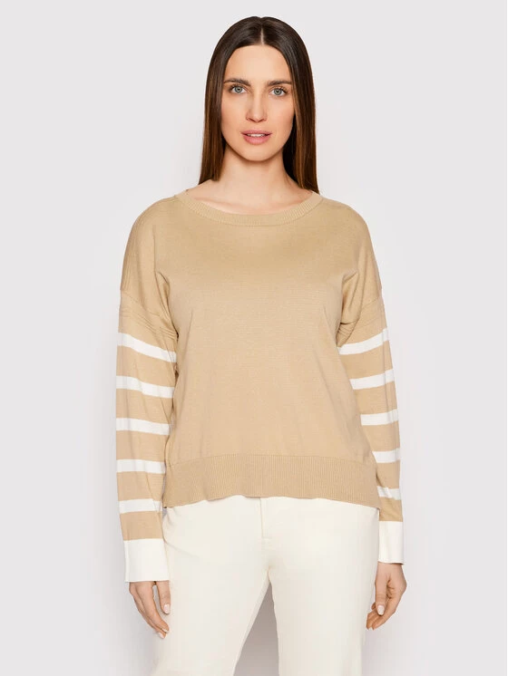United Colors Of Benetton Γυναίκες Πουλόβερ 102ME1N93 Μπεζ Relaxed Fit Μπεζ 1 United Colors Of Benetton Γυναίκες Πουλόβερ 102ME1N93 Μπεζ Relaxed Fit Μπεζ