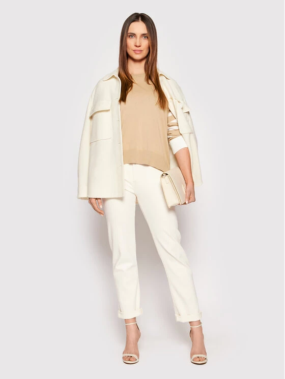 United Colors Of Benetton Γυναίκες Πουλόβερ 102ME1N93 Μπεζ Relaxed Fit Μπεζ 2 United Colors Of Benetton Γυναίκες Πουλόβερ 102ME1N93 Μπεζ Relaxed Fit Μπεζ - Image 2