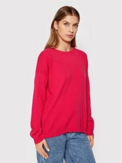 United Colors Of Benetton Γυναίκες Πουλόβερ 1091D100E Ροζ Loose Fit Ροζ