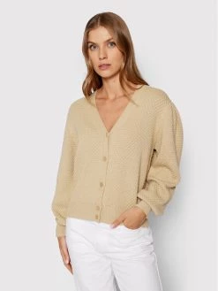 United Colors Of Benetton Γυναίκες Ζακέτες Ζακέτα 105FD600B Μπεζ Regular Fit Μπεζ