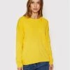United Colors Of Benetton Γυναίκες Πουλόβερ 1091D100E Κίτρινο Loose Fit Κίτρινο