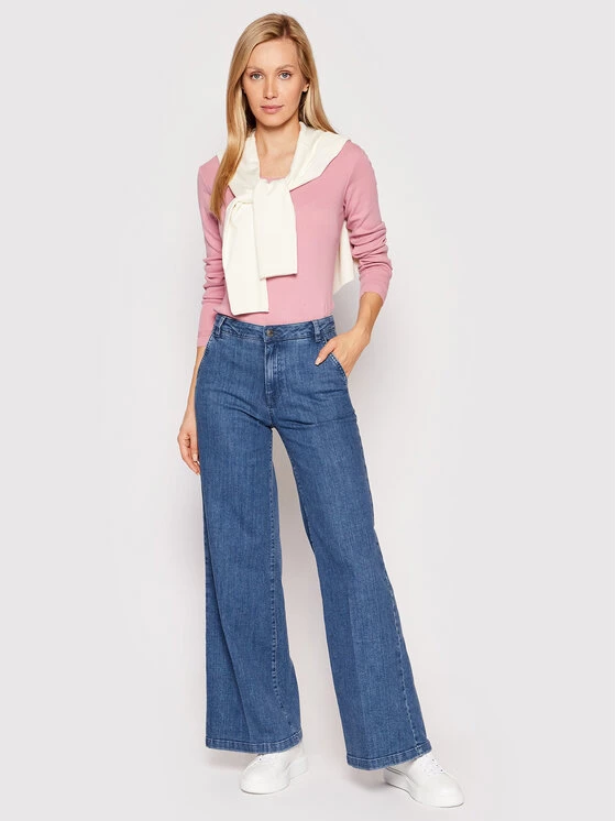 United Colors Of Benetton Γυναίκες Πουλόβερ 1091D1M08 Ροζ Regular Fit Ροζ 2 United Colors Of Benetton Γυναίκες Πουλόβερ 1091D1M08 Ροζ Regular Fit Ροζ - Image 2