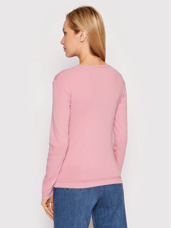 United Colors Of Benetton Γυναίκες Πουλόβερ 1091D1M08 Ροζ Regular Fit Ροζ 3 United Colors Of Benetton Γυναίκες Πουλόβερ 1091D1M08 Ροζ Regular Fit Ροζ - Image 3