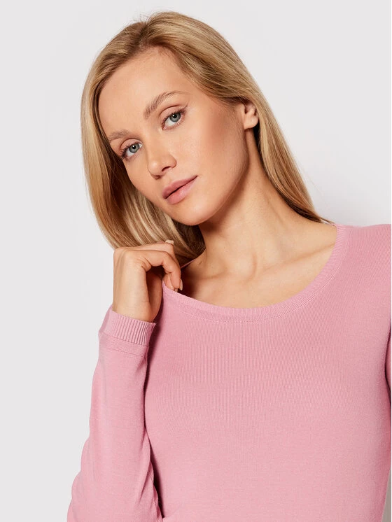 United Colors Of Benetton Γυναίκες Πουλόβερ 1091D1M08 Ροζ Regular Fit Ροζ 4 United Colors Of Benetton Γυναίκες Πουλόβερ 1091D1M08 Ροζ Regular Fit Ροζ - Image 4