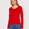 United Colors Of Benetton Γυναίκες Πουλόβερ 1091D1M08 Κόκκινο Regular Fit Κόκκινο