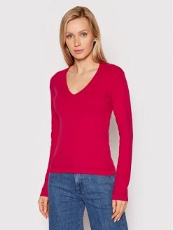 United Colors Of Benetton Γυναίκες Πουλόβερ 1091D4625 Ροζ Regular Fit Ροζ