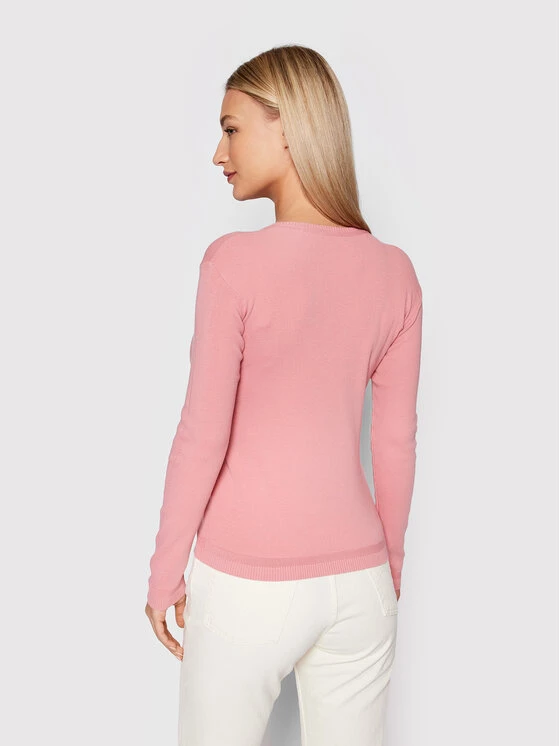 United Colors Of Benetton Γυναίκες Πουλόβερ 1091D4625 Ροζ Slim Fit Ροζ 3 United Colors Of Benetton Γυναίκες Πουλόβερ 1091D4625 Ροζ Slim Fit Ροζ - Image 3