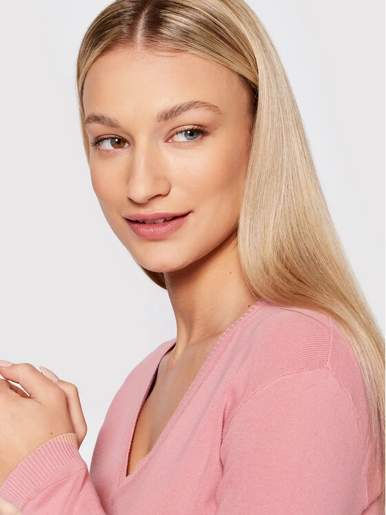 United Colors Of Benetton Γυναίκες Πουλόβερ 1091D4625 Ροζ Slim Fit Ροζ 4 United Colors Of Benetton Γυναίκες Πουλόβερ 1091D4625 Ροζ Slim Fit Ροζ - Image 4
