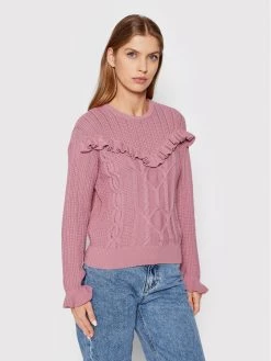 United Colors Of Benetton Γυναίκες Πουλόβερ 111TD100F Ροζ Regular Fit Ροζ