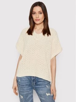United Colors Of Benetton Γυναίκες Πουλόβερ 1293D4001 Μπεζ Oversize Μπεζ