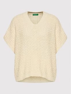 United Colors Of Benetton Γυναίκες Πουλόβερ 1293D4001 Μπεζ Oversize Μπεζ -United Colors Of Benetton Κατάστημα unnamed file 3865