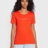 United Colors Of Benetton Γυναίκες T-shirts T-Shirt 3GA2E16A2 Κόκκινο Regular Fit Κόκκινο