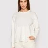 United Colors Of Benetton Γυναίκες Πουλόβερ 1294D100L Λευκό Relaxed Fit Λευκό