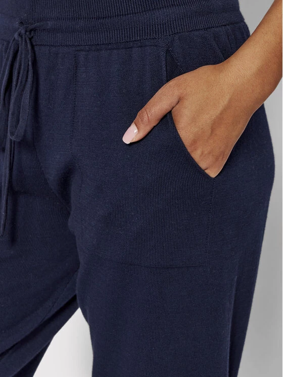 United Colors Of Benetton Γυναίκες Παντελόνια Φόρμας Πλεκτό παντελόνι 1294P0869 Σκούρο μπλε Regular Fit Σκούρο μπλε 4 United Colors Of Benetton Γυναίκες Παντελόνια Φόρμας Πλεκτό παντελόνι 1294P0869 Σκούρο μπλε Regular Fit Σκούρο μπλε - Image 4