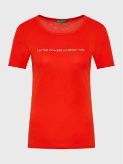 United Colors Of Benetton Γυναίκες T-shirts T-Shirt 3GA2E16A2 Κόκκινο Regular Fit Κόκκινο -United Colors Of Benetton Κατάστημα unnamed file 391