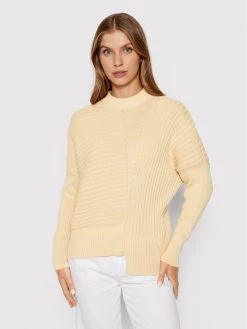 United Colors Of Benetton Γυναίκες Πουλόβερ 1398D100D Μπεζ Regular Fit Μπεζ