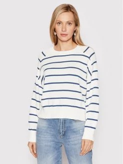 United Colors Of Benetton Γυναίκες Πουλόβερ 1494E100G Λευκό Relaxed Fit Λευκό